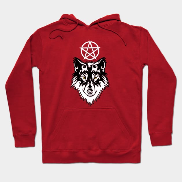 Werewolf-Pentagram - Lycanthropy Gifts Hoodie by TraditionalWitchGifts